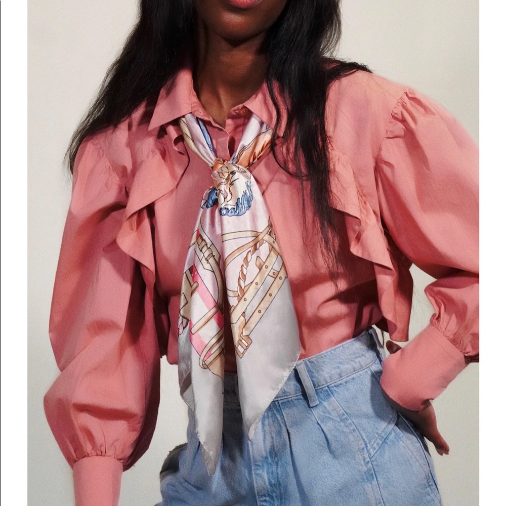 Nïka Feh Vegan Silk Scarf Top - Saint Barth